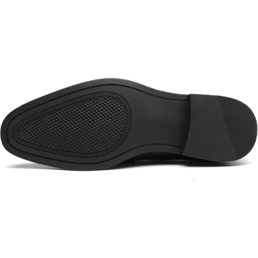 Mens Slip-On Penny Loafer Casual Dress Shoes Black Wedding Formal Work Pointed Toe Men Tuxedo Shoes