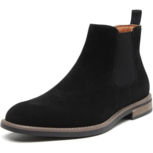 Men's Chelsea Boots Casual Classic Comfy Slip-On Suede Chukka Mens Ankle Boot