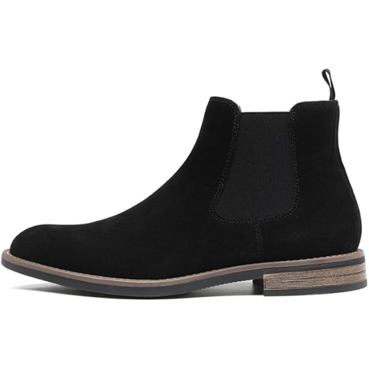 Men's Chelsea Boots Casual Classic Comfy Slip-On Suede Chukka Mens Ankle Boot
