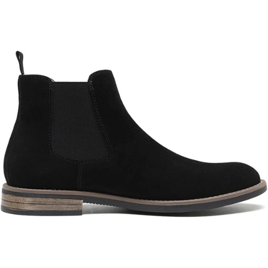 Men's Chelsea Boots Casual Classic Comfy Slip-On Suede Chukka Mens Ankle Boot