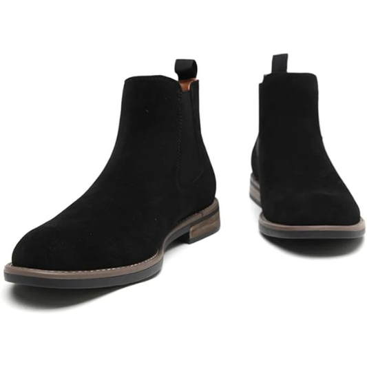 Men's Chelsea Boots Casual Classic Comfy Slip-On Suede Chukka Mens Ankle Boot