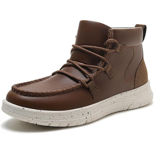 Women's Lace Up Ankle Boots Casual Comfortable Lightweight Walking Flat Ankle Booties