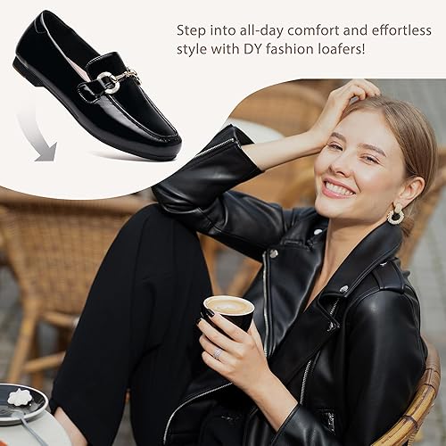 Womens Loafers Shoes Fashion Low Heel Slip on Shoes Comfortable Driving Flats