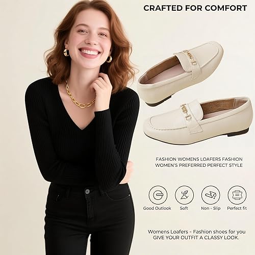 Women's Loafer Shoes Leisure Slip On Work Shoes Comfort Walking Flats