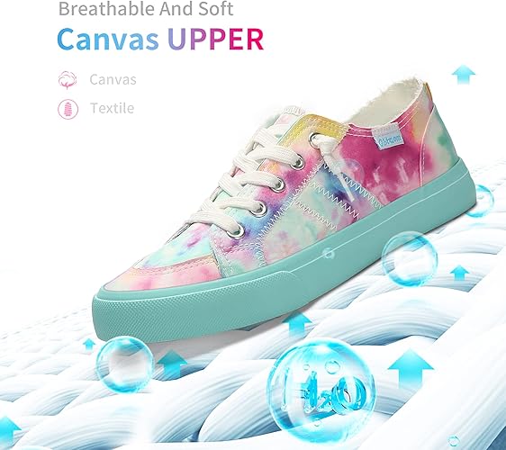 Women's Play Fashion Sneaker White Color Washed and Leopard Canvas Slip on Shoes