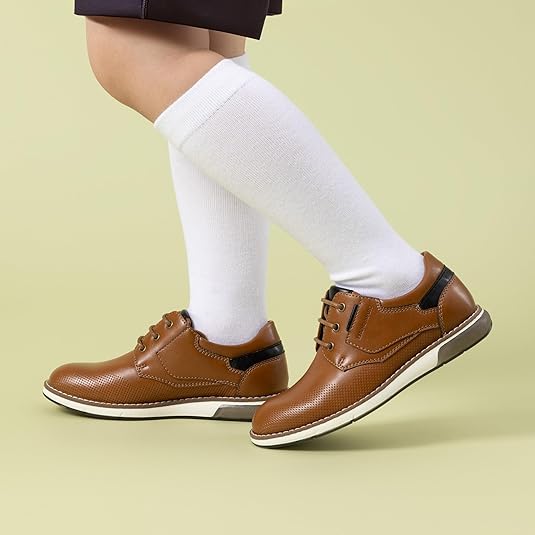 Boy's Casual Dress Oxford Comfort Uniform Formal