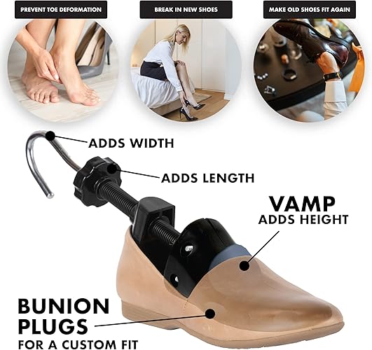 Shoe Stretcher - Shoe Widener & Expander for Women & Men with Tight Shoes