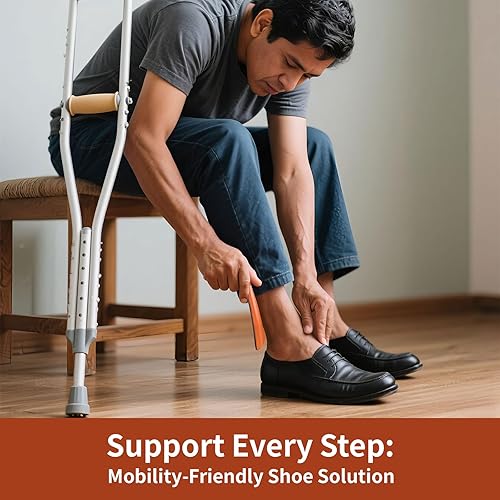 2Pcs Shoe Horns, 16“ & 9” Long/Short High-Toughness Plastic Shoe Helper with Hang Hole