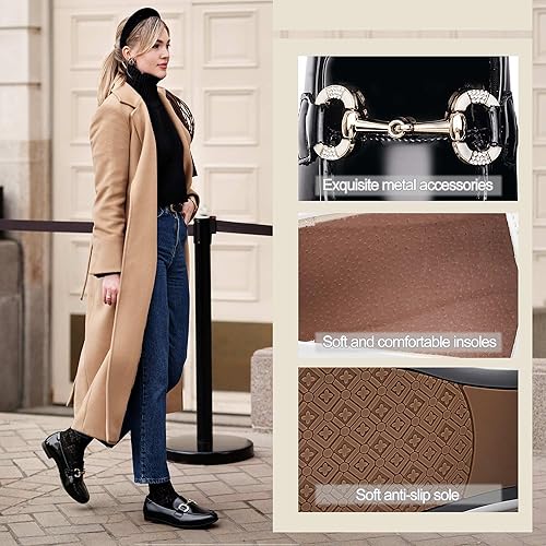 Womens Loafers Shoes Fashion Low Heel Slip on Shoes Comfortable Driving Flats