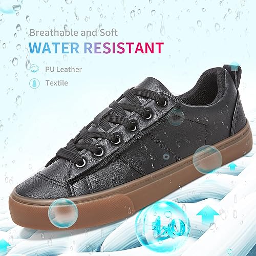 Women Tennis Fashion Shoes Casual Leather Sneakers Comfortable Court Sneakers