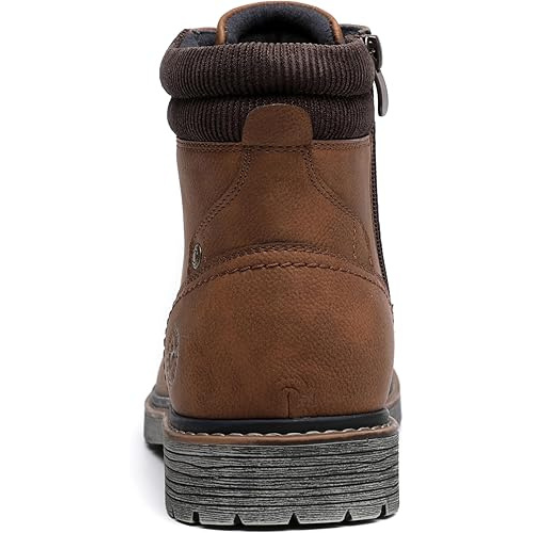 Men's Fashion Lace-up Casual Chukka Boots for Men Zipper Boot