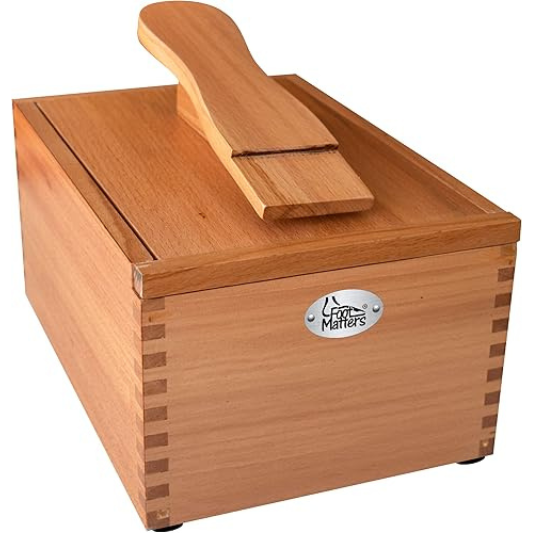 Shoe Shine Valet Box - Hardwood Boot & Shoe Care